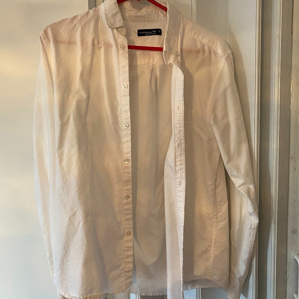 CEDAR WOODSTATE MEN'S White Button Down